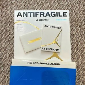 KPOP ALBUM: LESSERAFIM - ANTIFRAGILE, IVE - AFTER LIKE